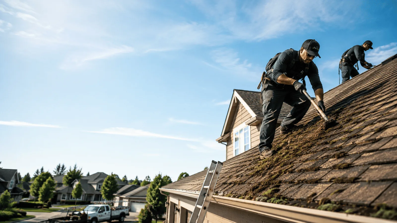 Roof Moss Removal in Bridgeview, IL near me